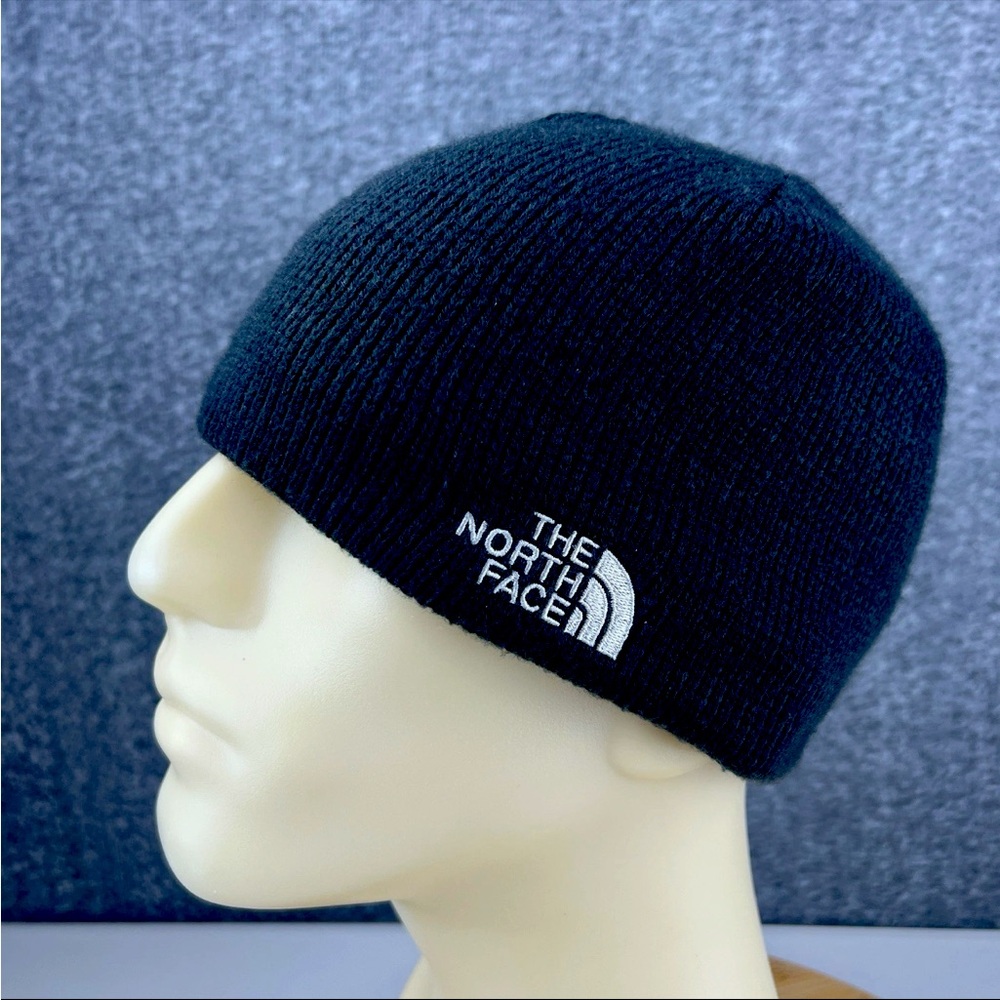 The North Face Beanie Hat Cap One Size Adult Black Winter Toboggan Knit Pre-owne